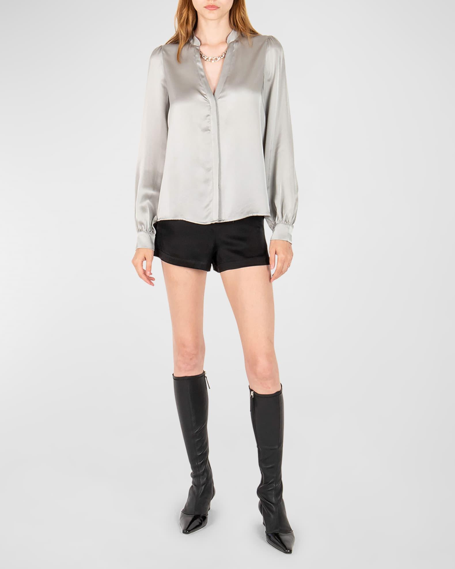 Vivi Silk Removable Chain Blouse Product Image