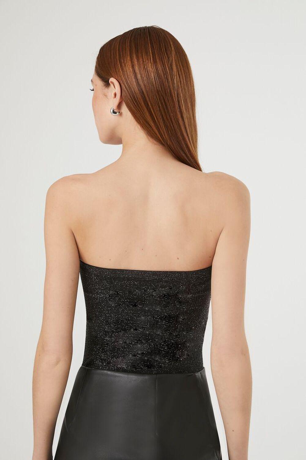 Glitter Knit Tube Bodysuit | Forever 21 Product Image