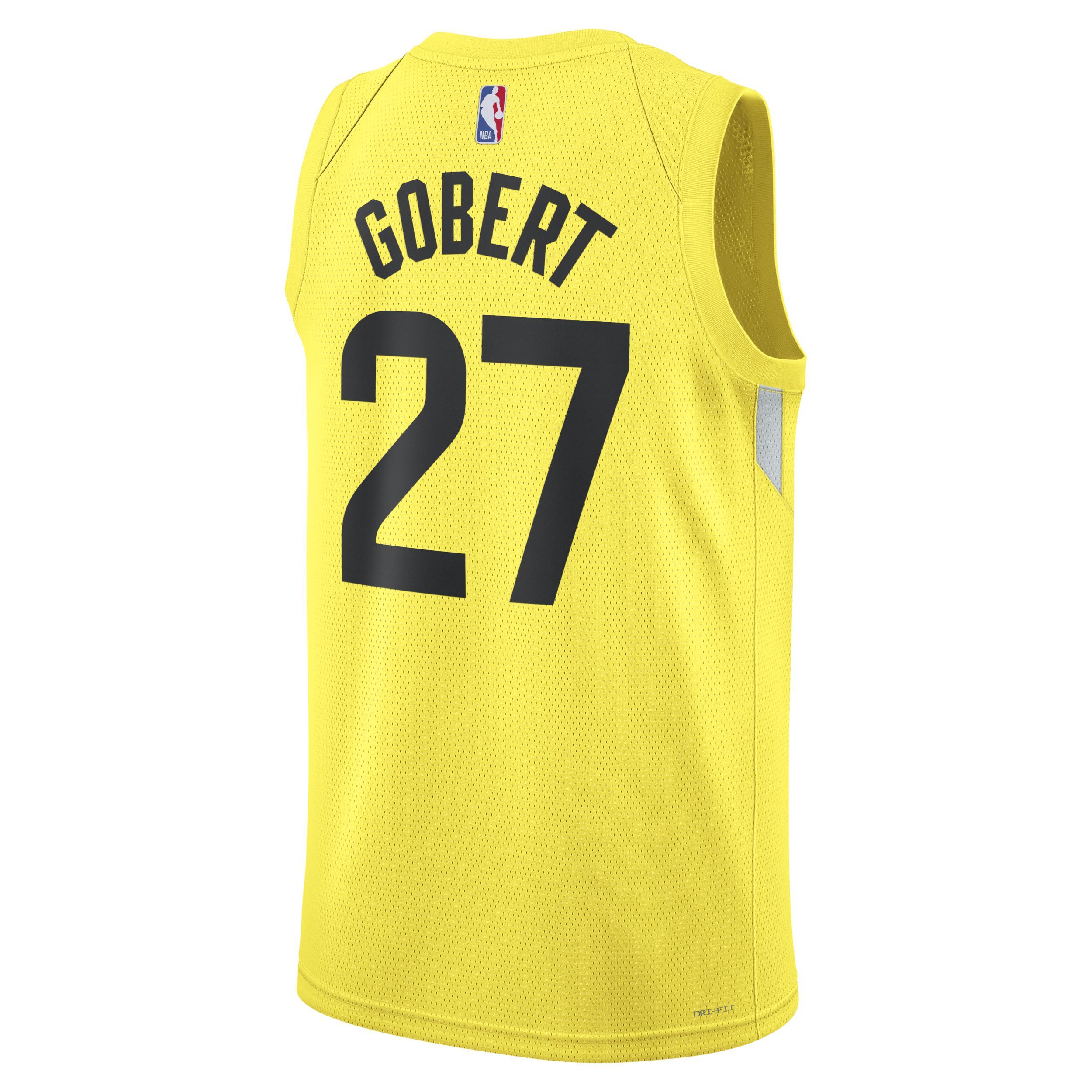Unisex Nike Rudy Gobert Gold Utah Jazz Swingman Jersey - Icon Edition, Men's, Size: 2XL, Jaz Gold Product Image