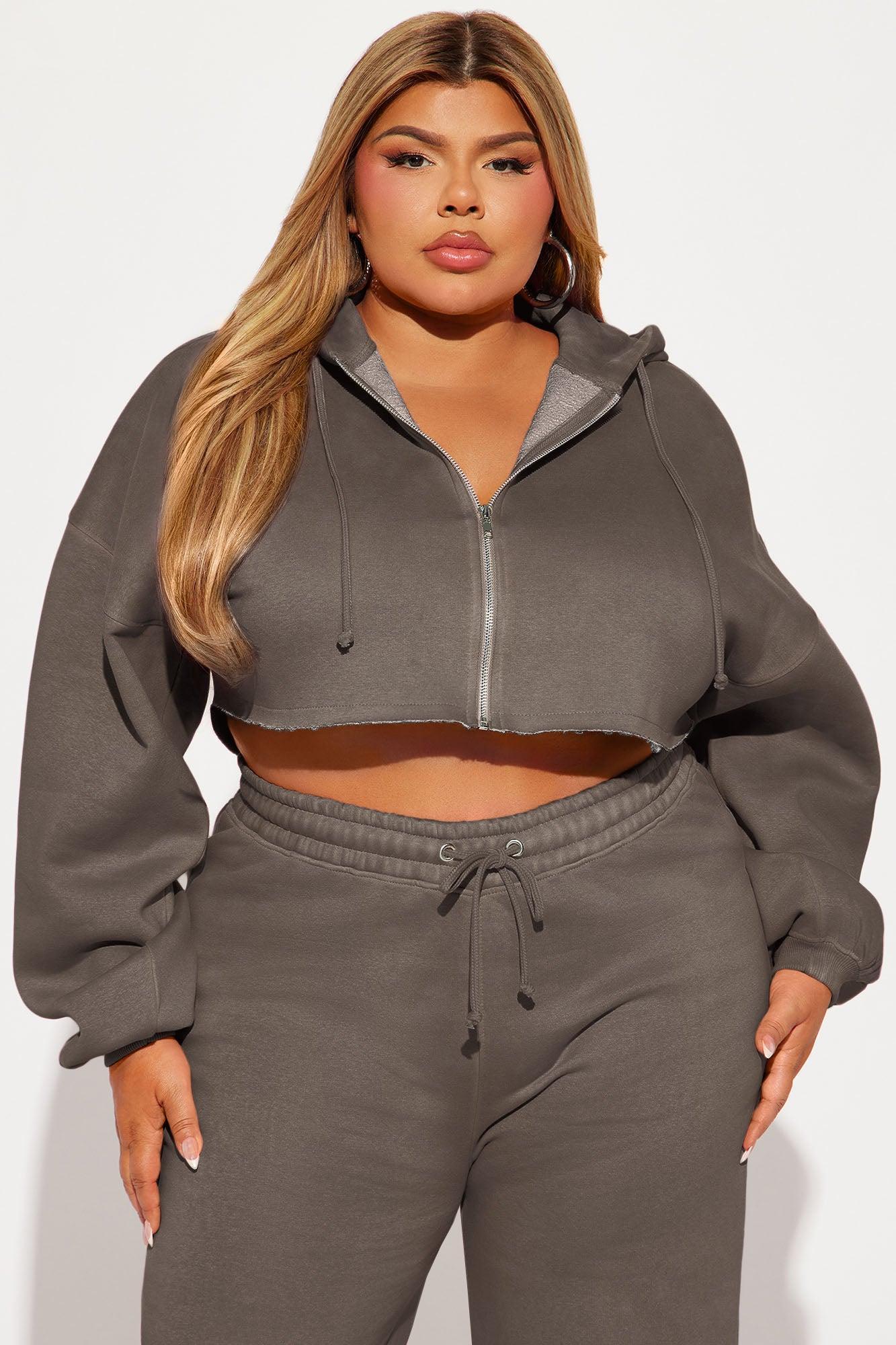 On The Go Fleece Pant Set - Chocolate Product Image