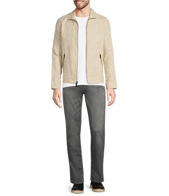 Murano Baird McNutt Linen Slim Fit Jacquard Floral Shirt Jacket Product Image