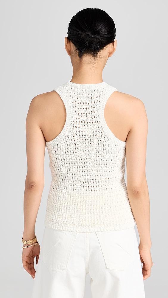 Madewell Crochet Knit Crew Neck Sweater Tank | Shopbop Product Image