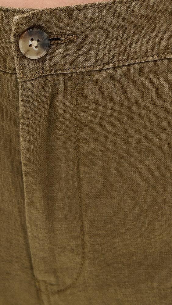 Madewell The Zoe Relaxed Wide Pant in 100% Linen | Shopbop Product Image