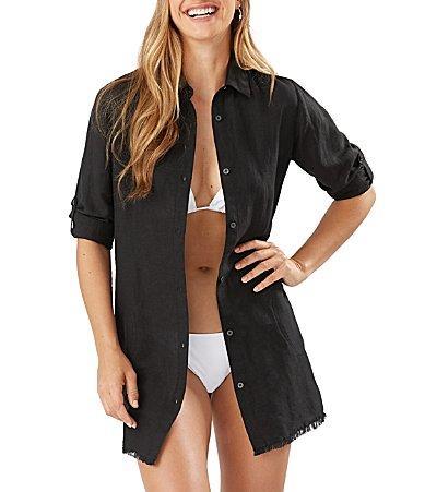 Tommy Bahama St. Lucia Cover-Up Tunic Shirt Product Image