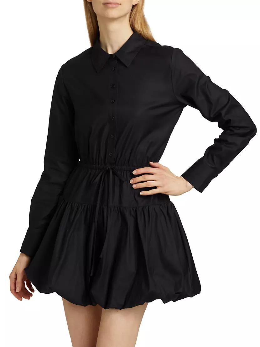 Moira Cotton-Blend Tie-Waist Minidress Product Image