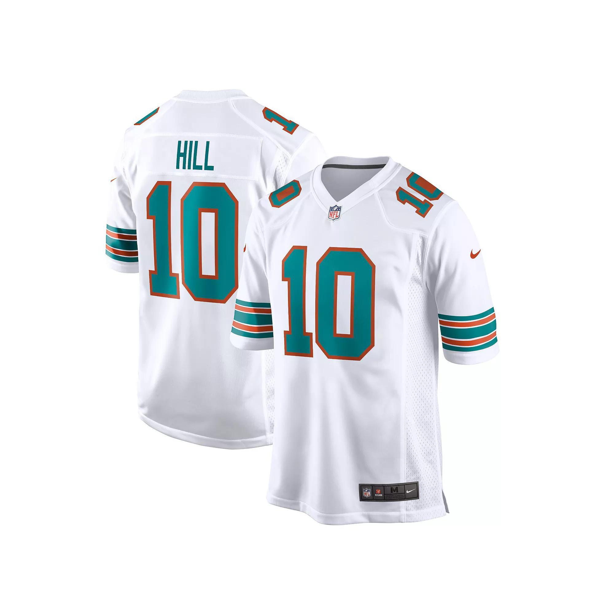 Men's Nike Tyreek Hill White Miami Dolphins Alternate Game Jersey, Size: 3XL Product Image