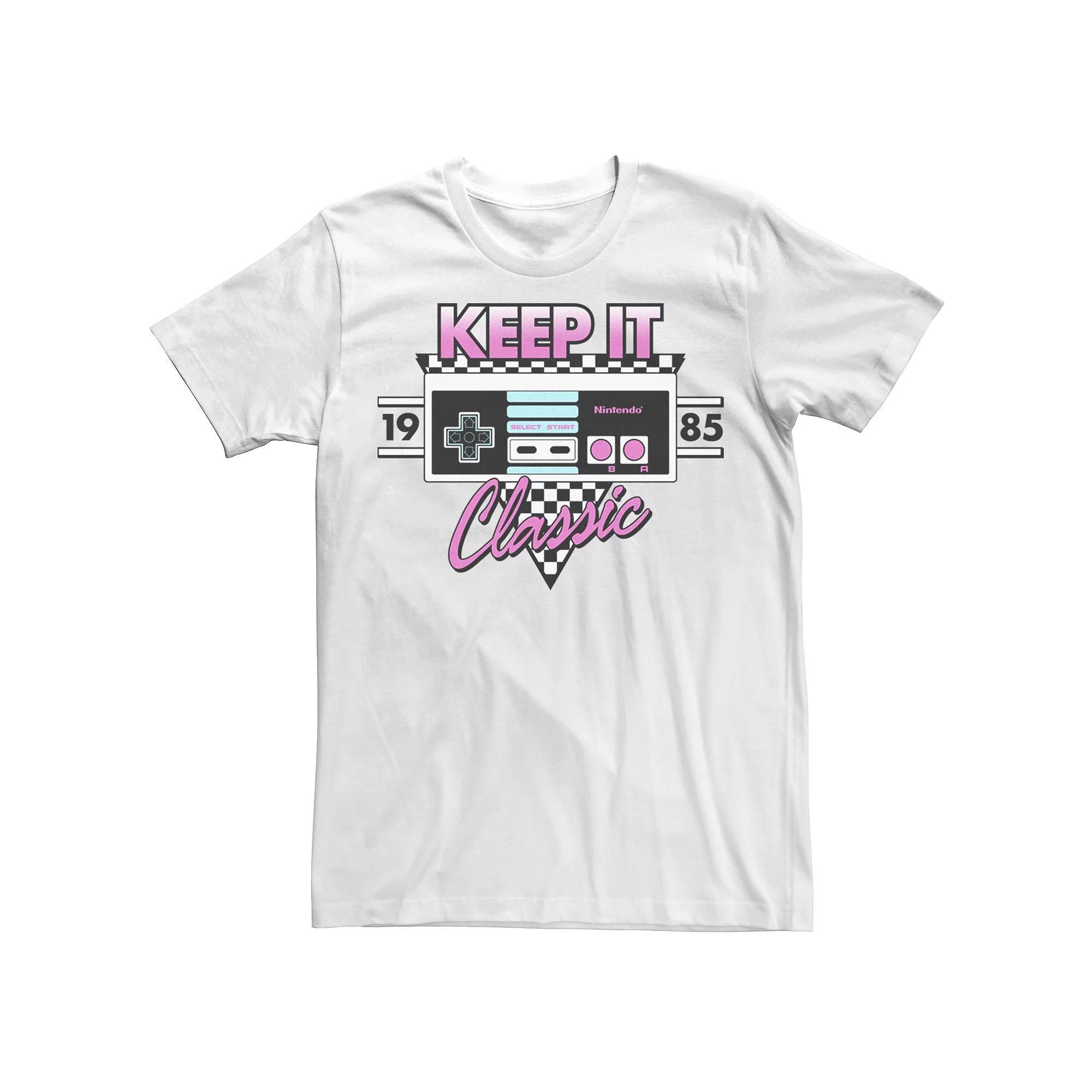 Men's Nintendo 1985 Classic NES Controller Tee, Size: Large, White Product Image
