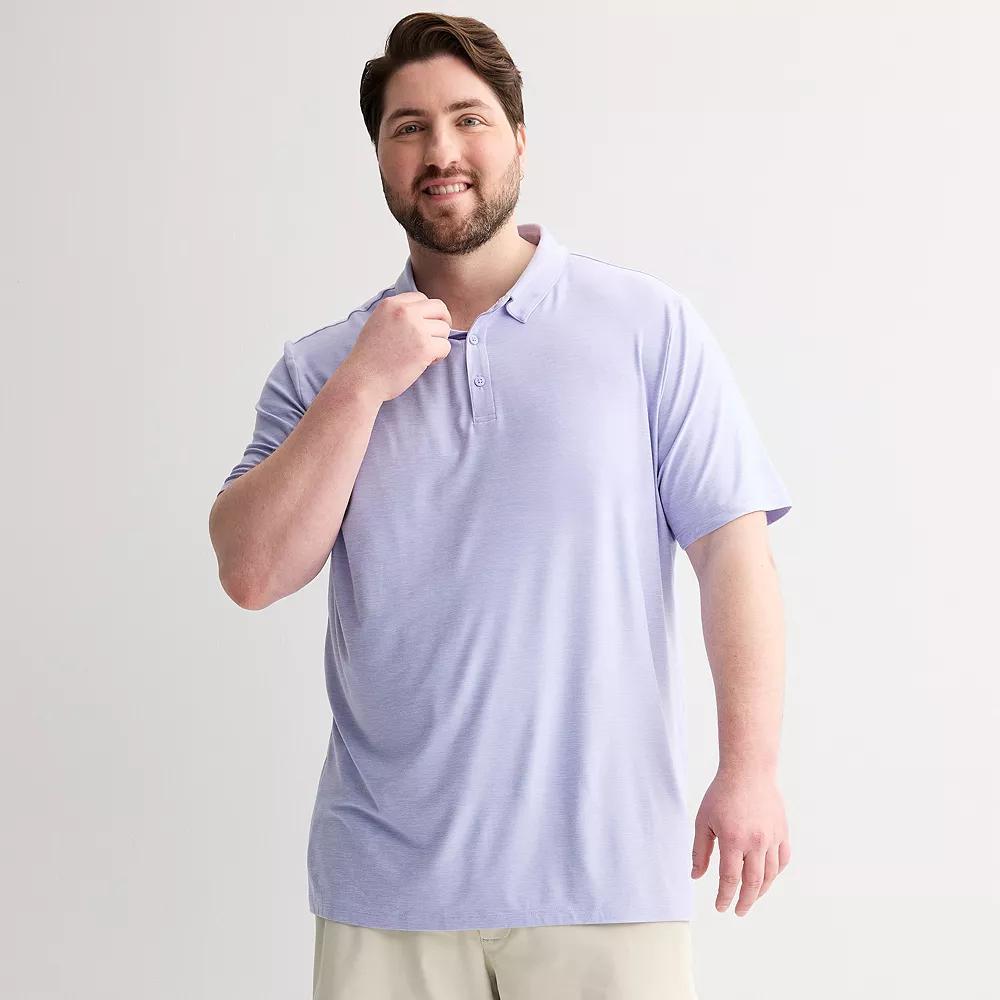 Big & Tall FLX Wander Polo, Men's, Size: Large Tall, Light Purple Product Image