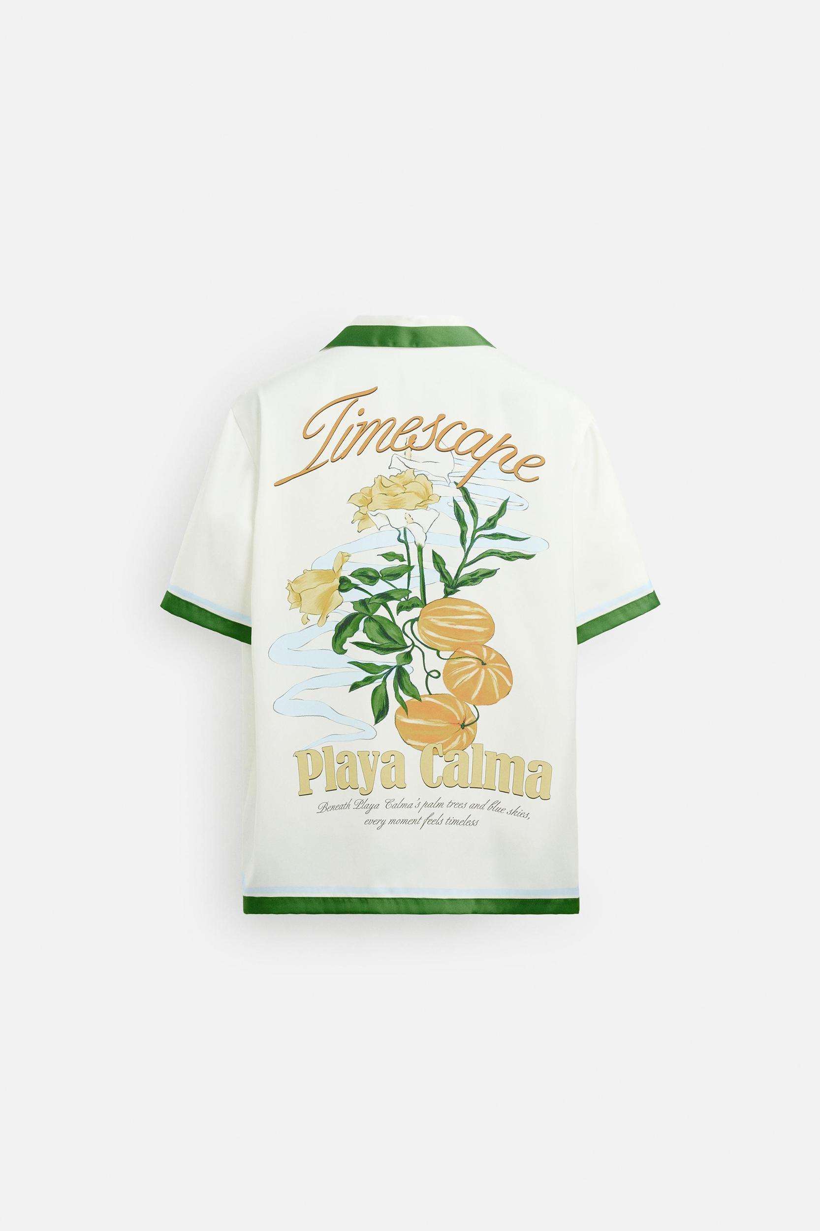 PRINTED SATIN SHIRT Product Image