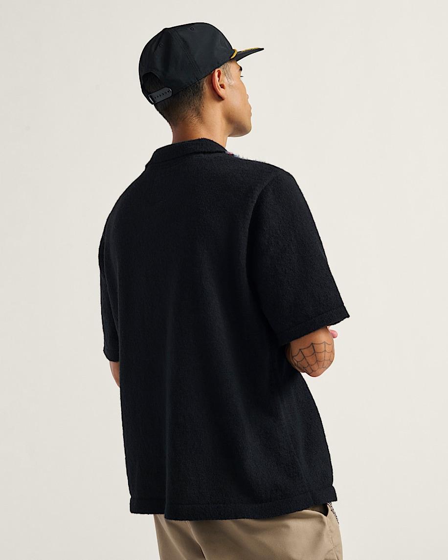 Wheeler Polo Sweater in Black| Vans US Product Image