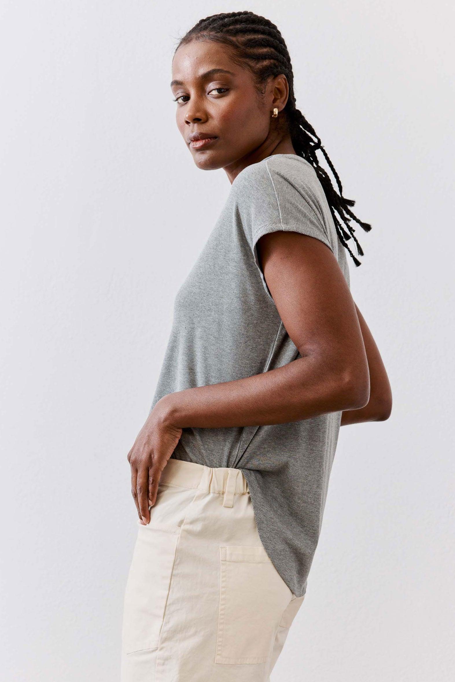 The Ribbed Tuck-In Tee Product Image