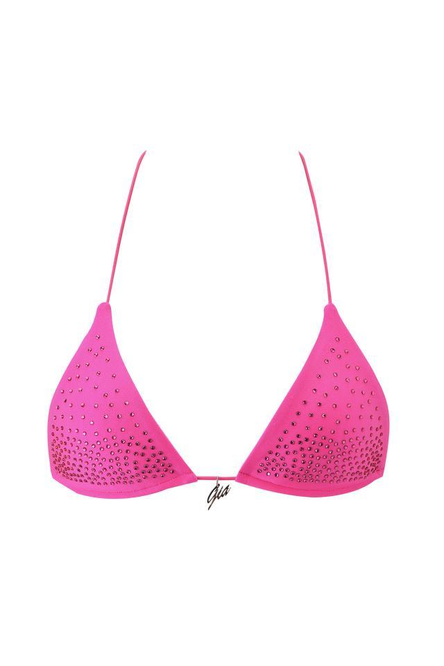 BAMBI DIAMANTE BIKINI BOTTOM - NEON PINK Product Image