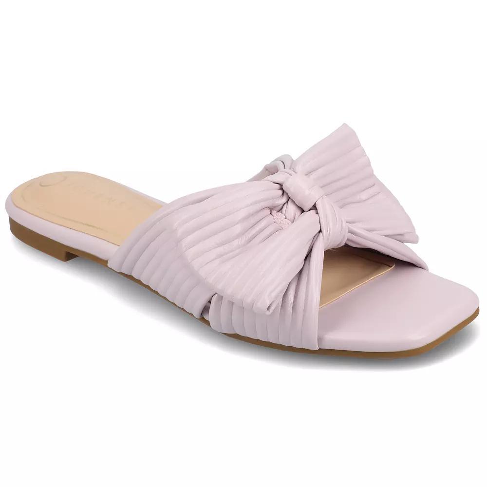 Journee Serlina Womens Tru Comfort Foam Slide Sandal Purple Product Image
