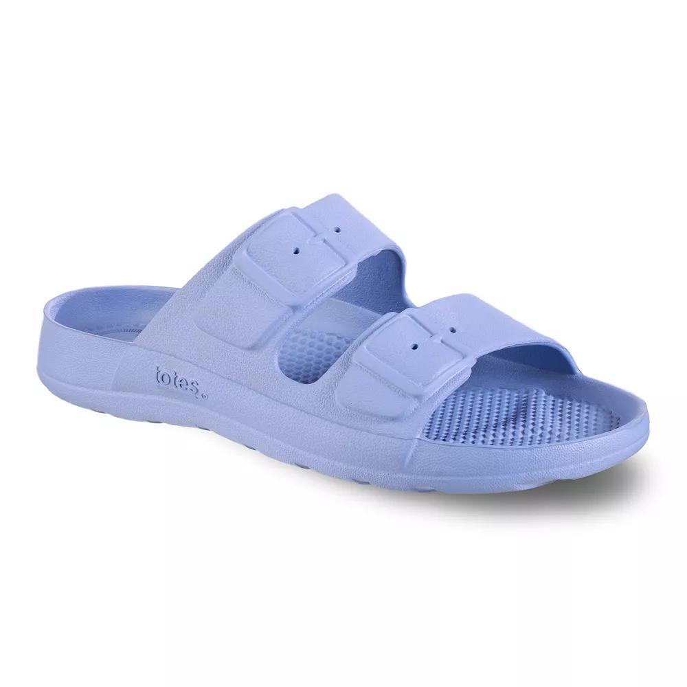 totes Solbounce Women's Molded Buckle Slide Sandals, Size: 9, White Product Image