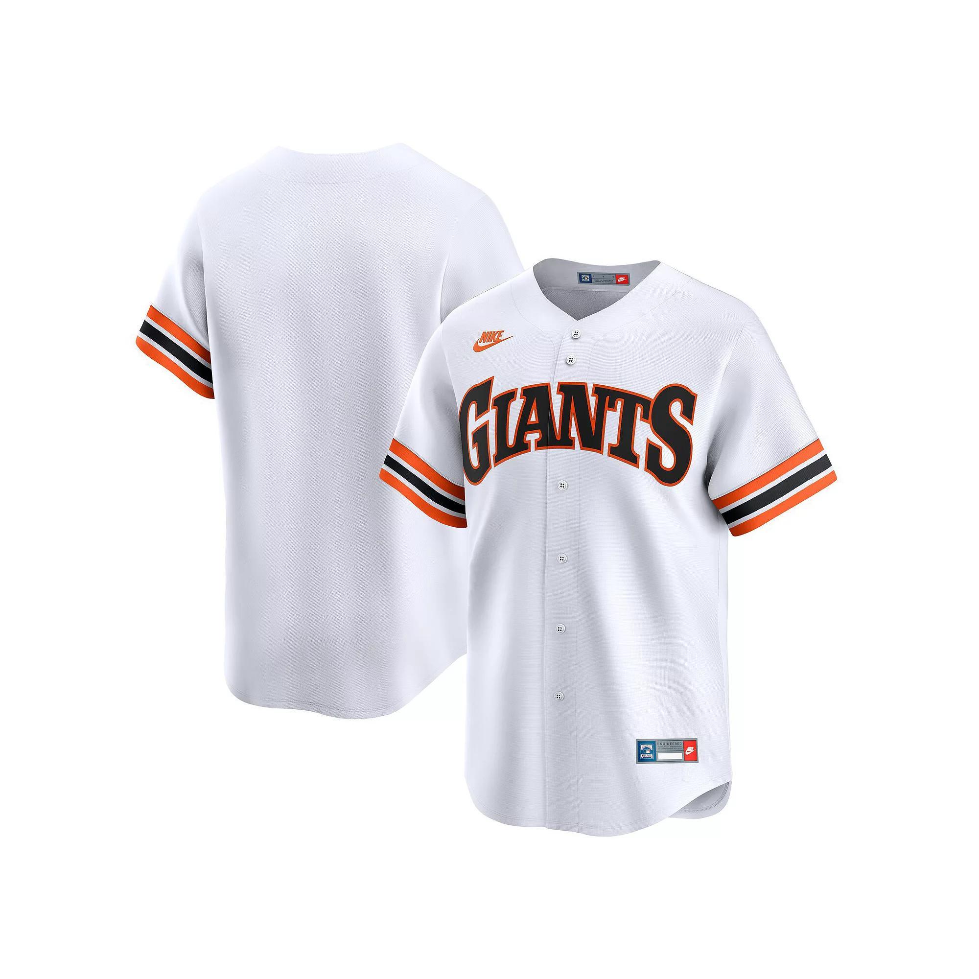 Men's Nike White San Francisco Giants Throwback Cooperstown Collection Limited Jersey, Size: Small Product Image