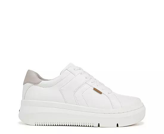 Dr. Scholl's Sadie Women's Platform Sneakers, Size: 10, White Faux Product Image