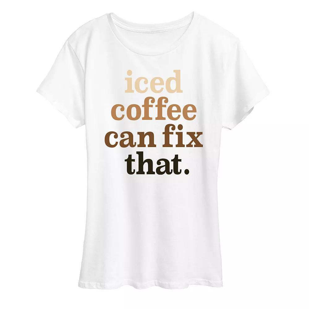 Womens Iced Coffee Can FiGraphic Tee That Graphic Tee, Girls Product Image