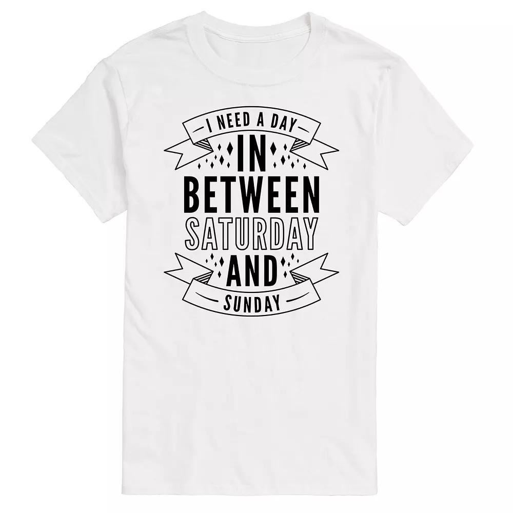 Mens Day In Between Saturday & Sunday Graphic Tee Product Image