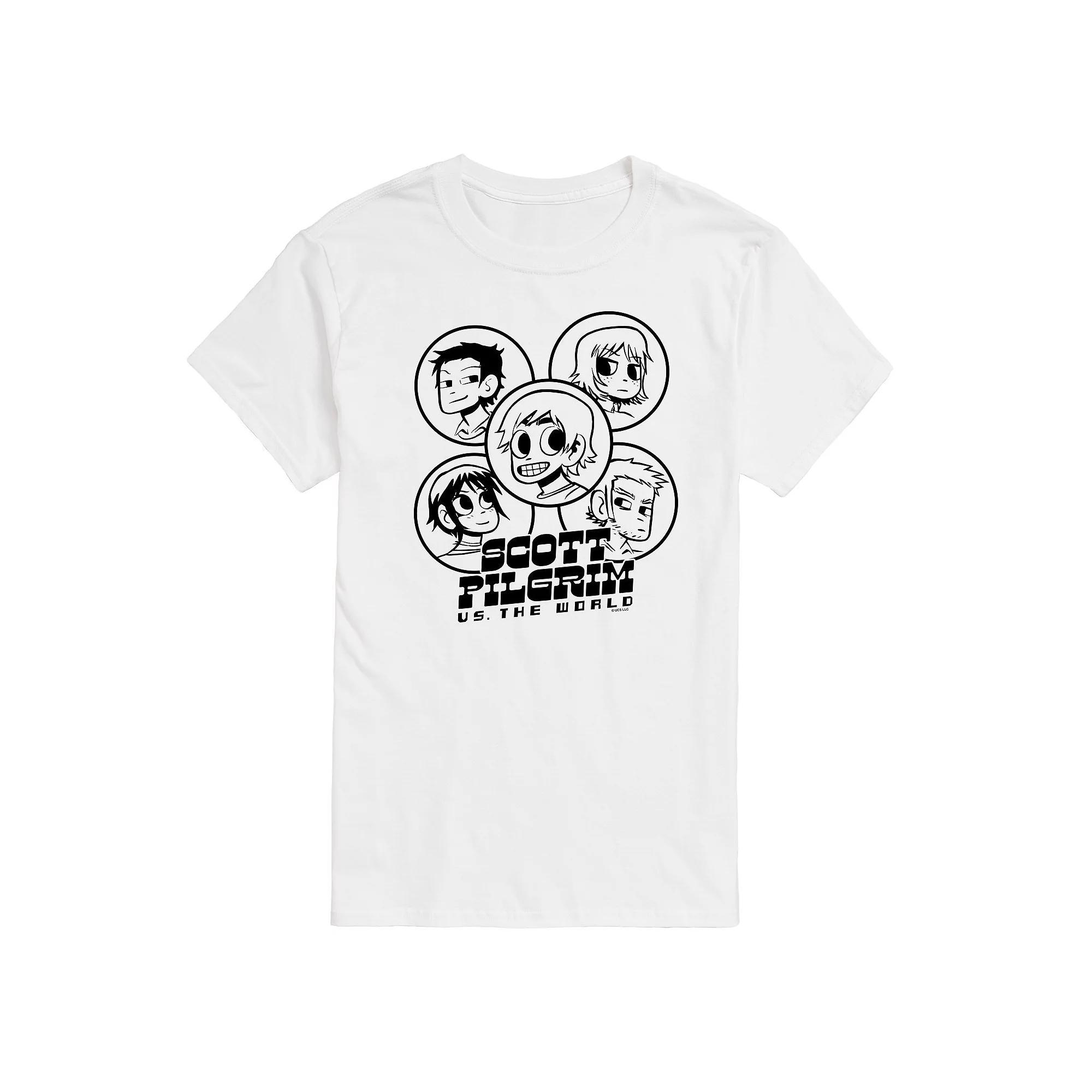 Mens Scott Pilgrim Vs The World Characters Graphic Tee Product Image