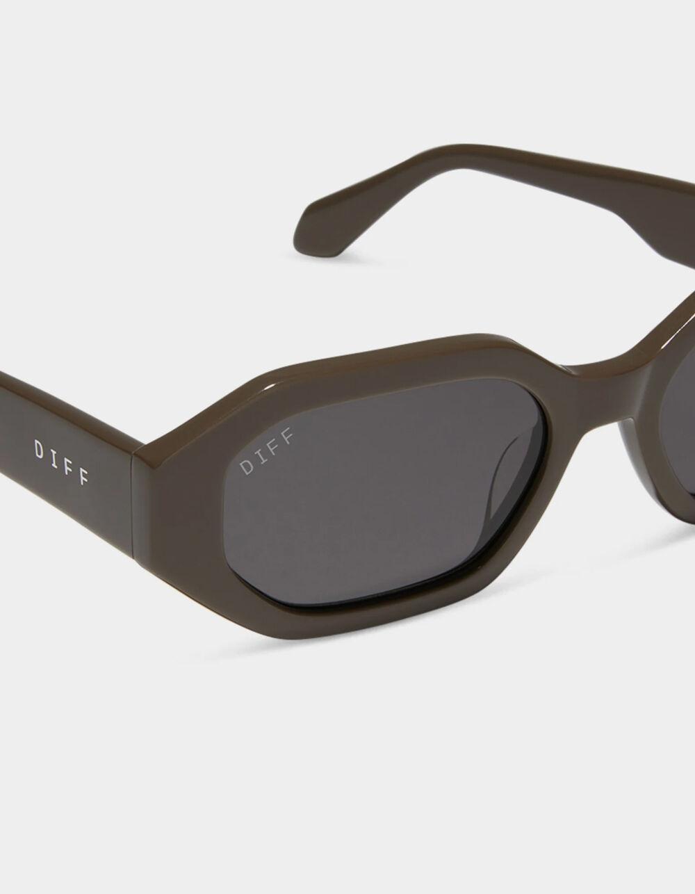 DIFF EYEWEAR Allegra Polarized Sunglasses - STONE Product Image