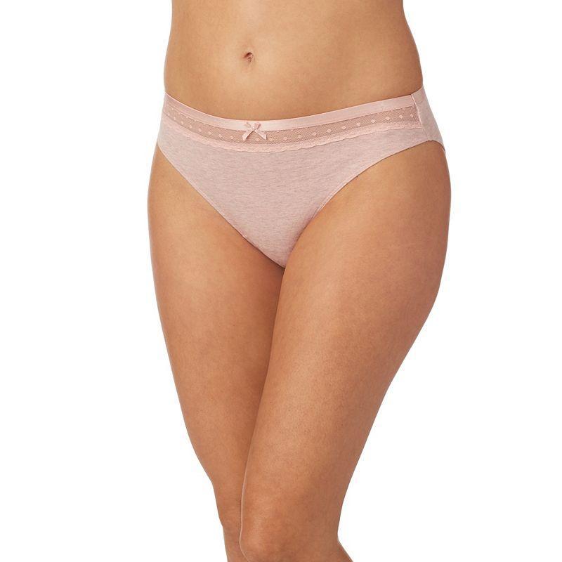 Juniors' Saint Eve® Lace-Inset Bikini Panty 5161025, Girl's, Size: XL, Black White Stripe Product Image