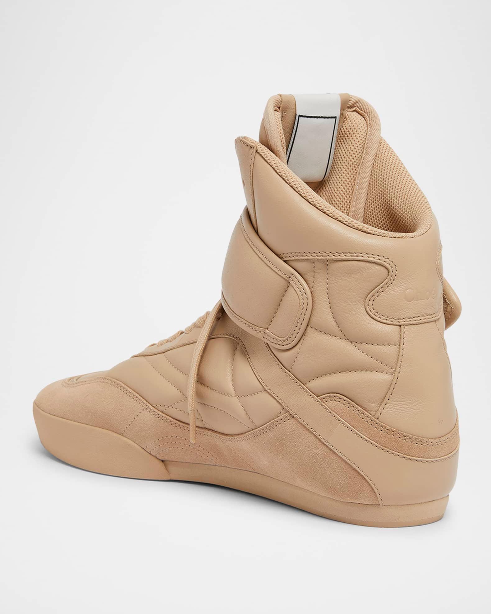 Kick Leather High-Top Sneakers Product Image
