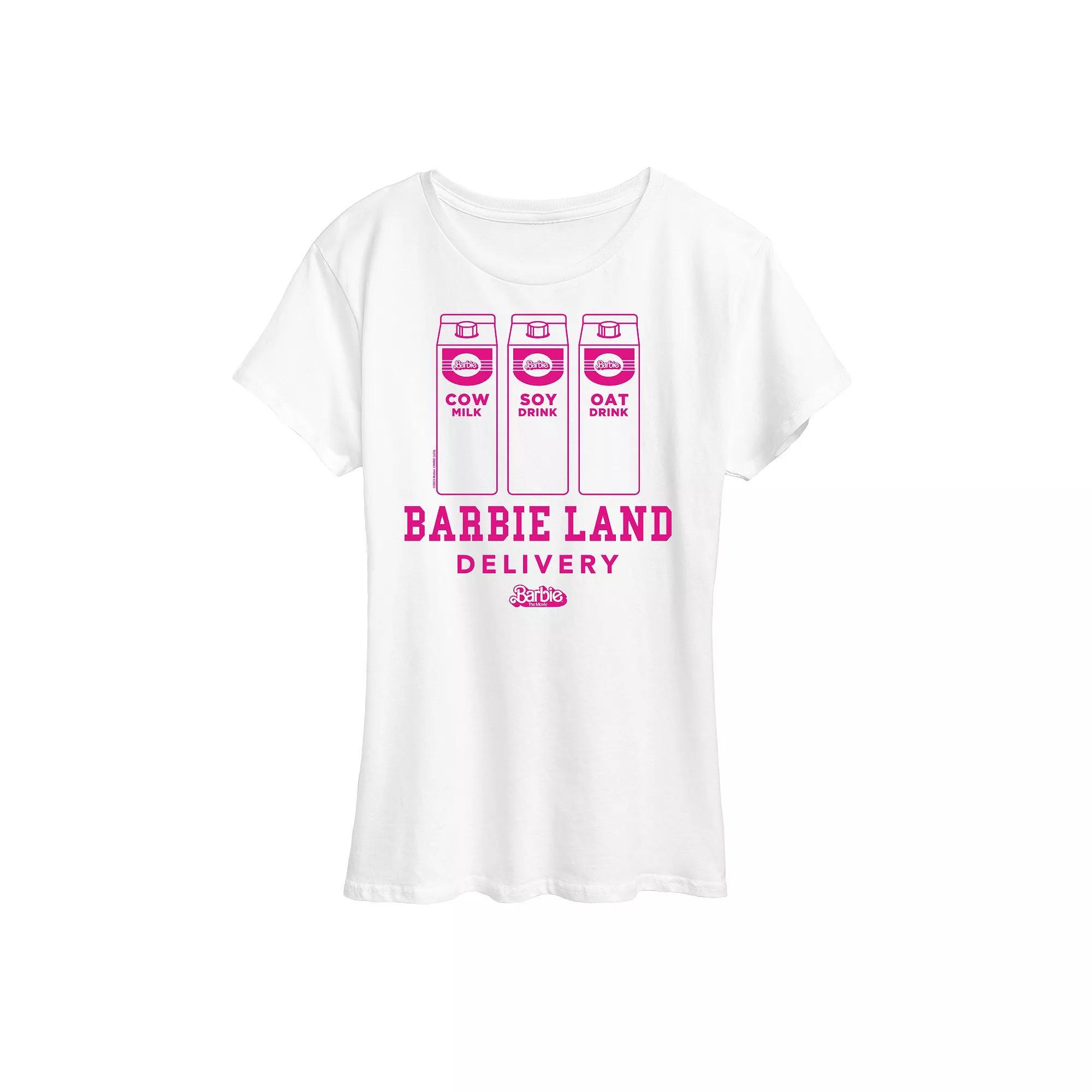 Plus Size Barbie The Movie Barbie Land Delivery Graphic Tee, Womens Product Image
