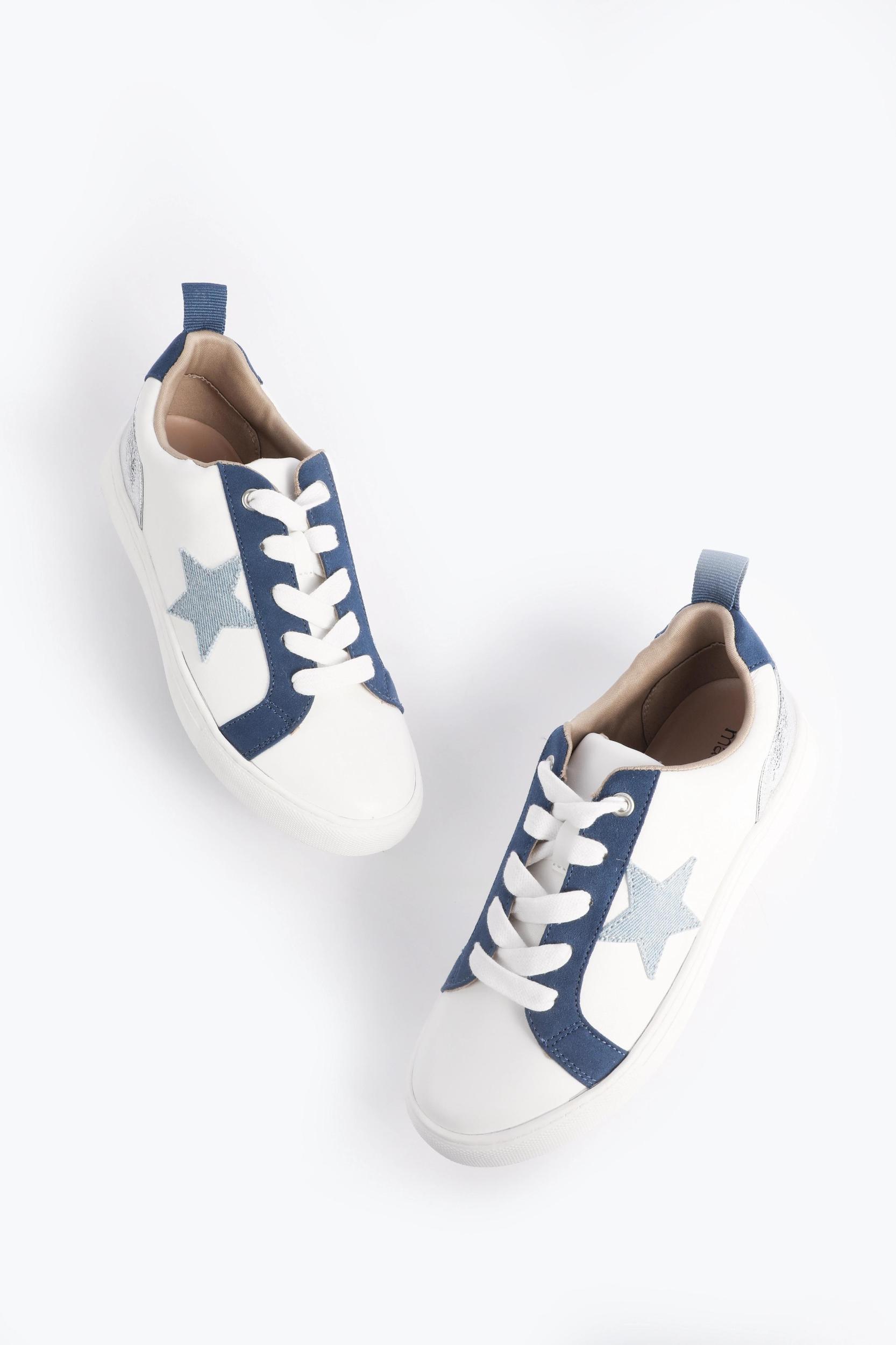 SuperCush Kendall Denim Star Lace Up Sneaker Product Image