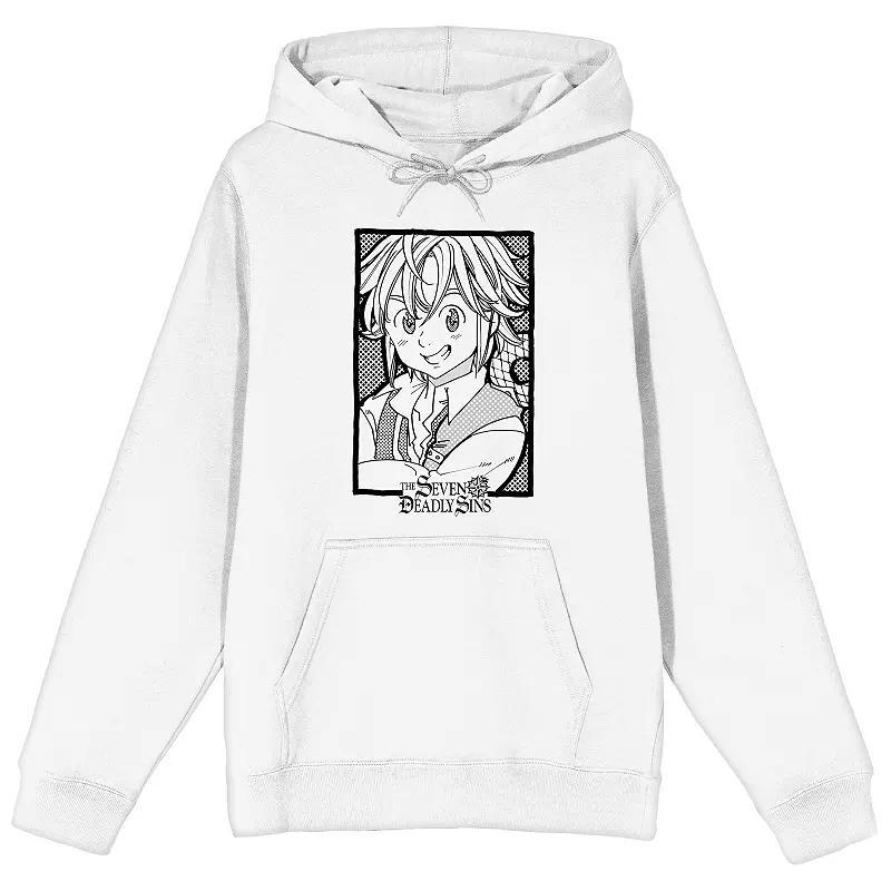Men's Seven Deadly Sins Graphic Hoodie, Size: XXL, White Product Image