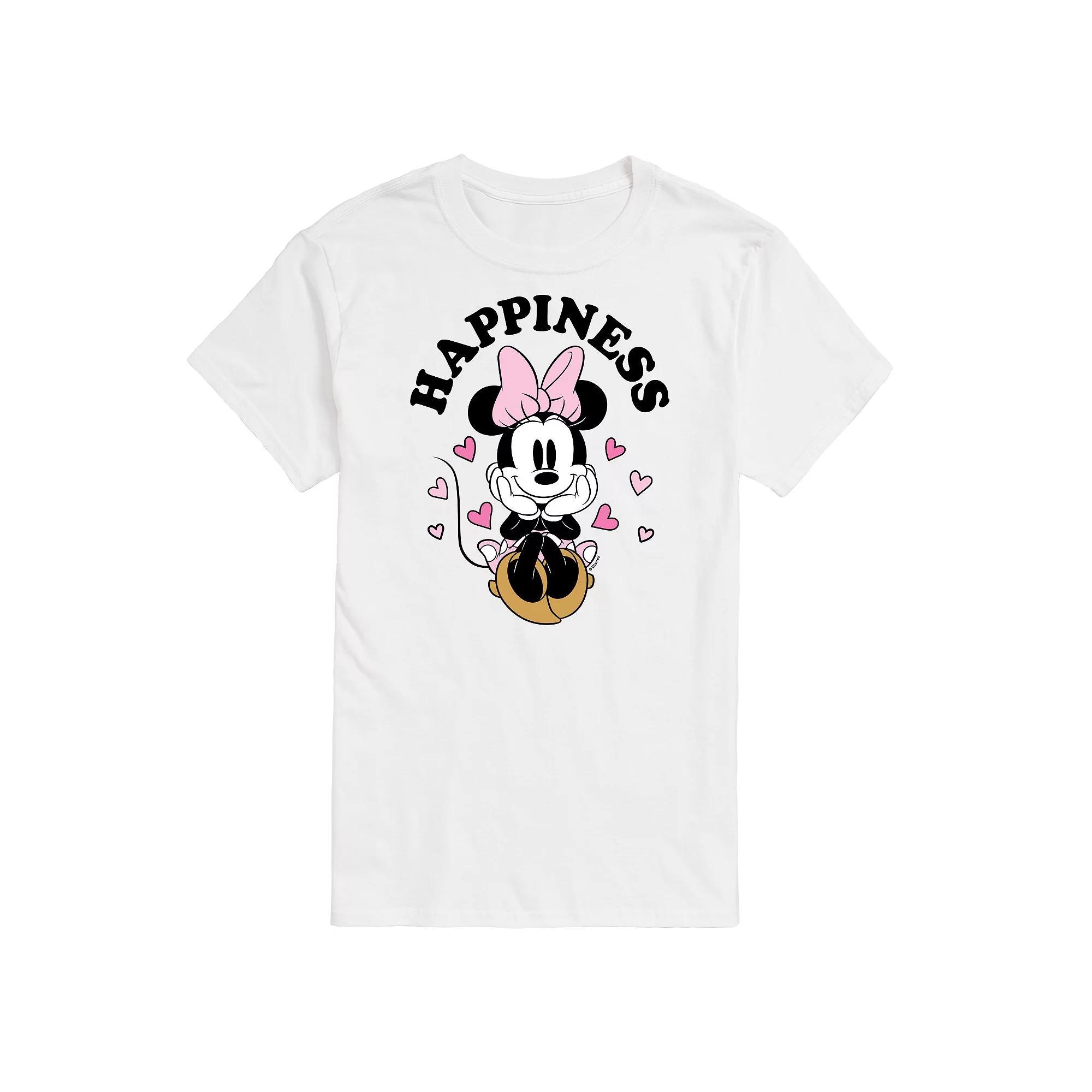 Disney's Minnie Mouse Happiness Men's Graphic Tee, Size: Medium, Gray Product Image