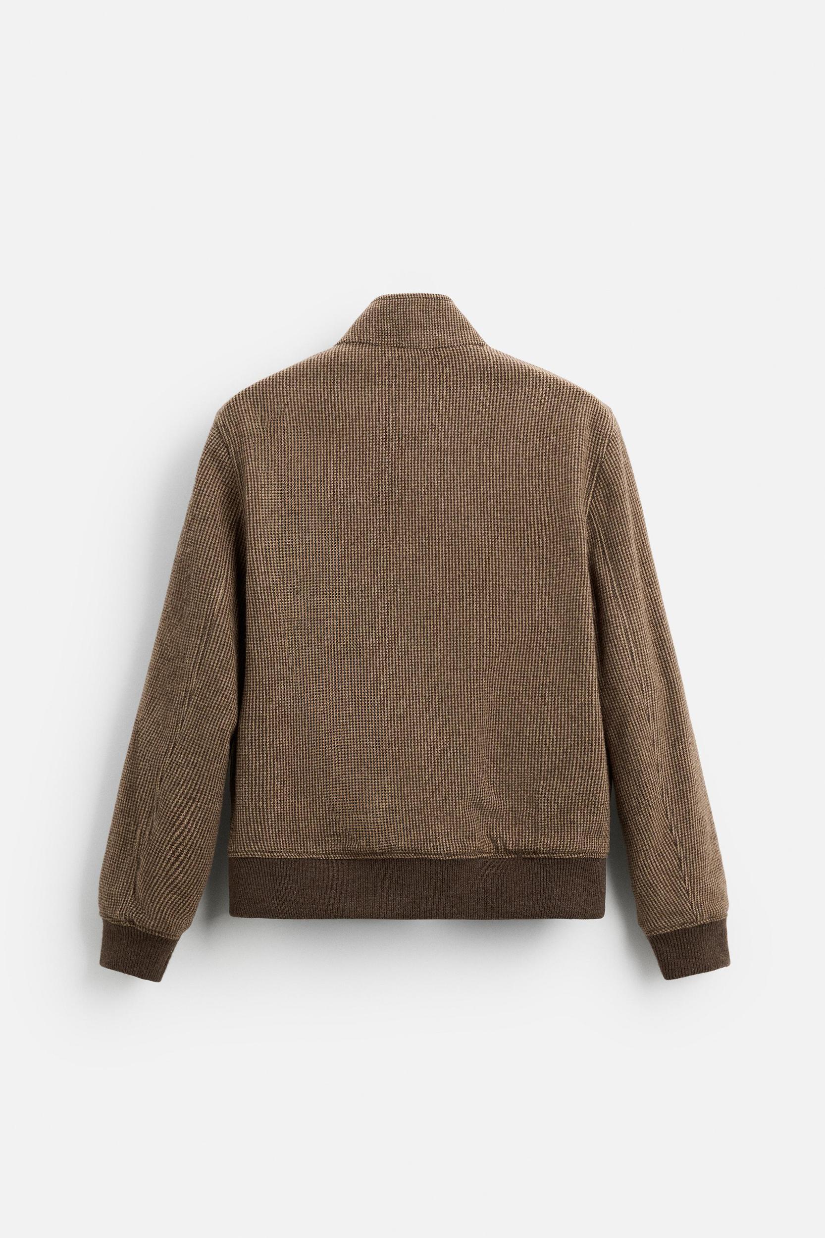 HOUNDSTOOTH TEXTURED JACKET Product Image