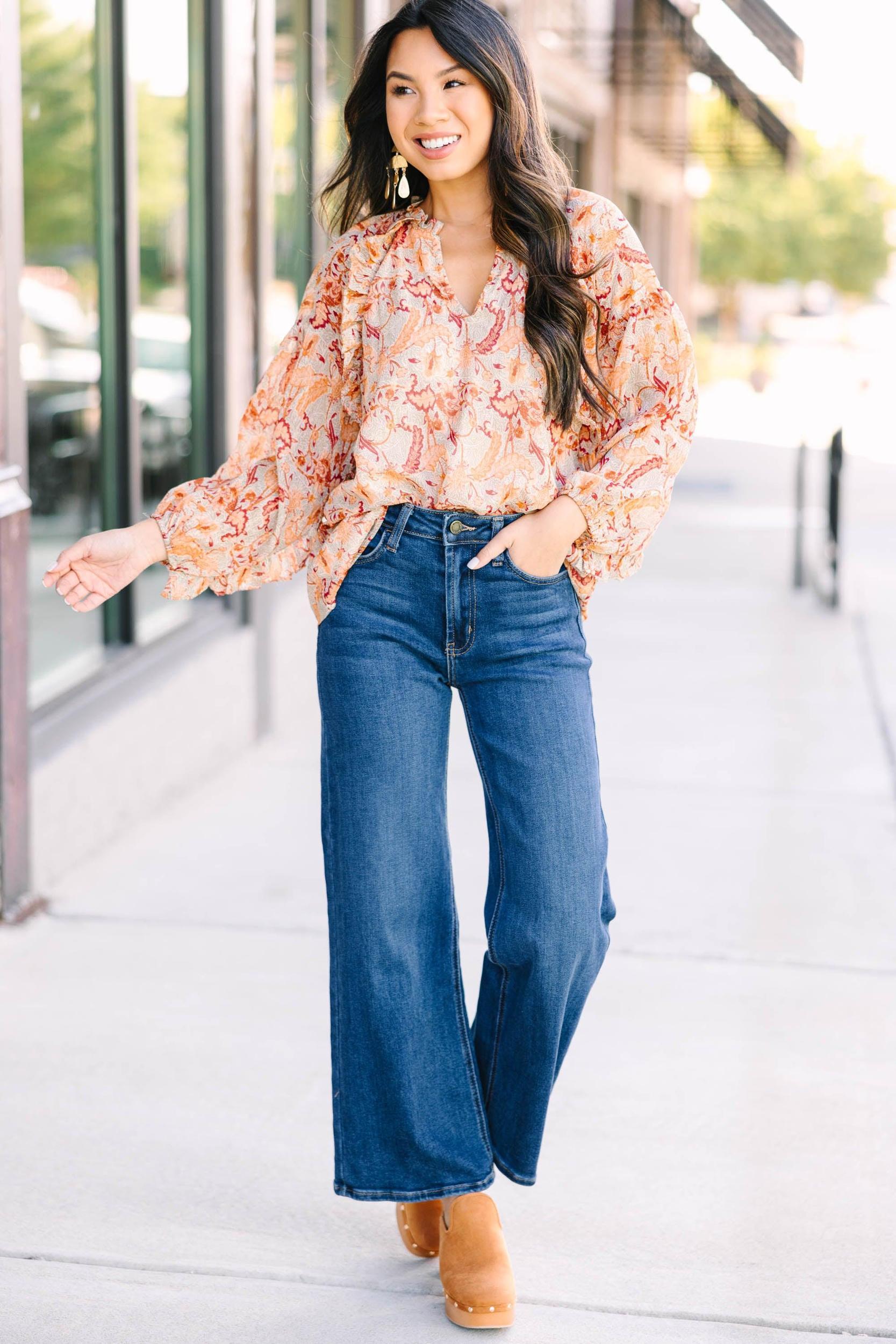 Tell Your Secrets Natural White Floral Blouse Female Product Image