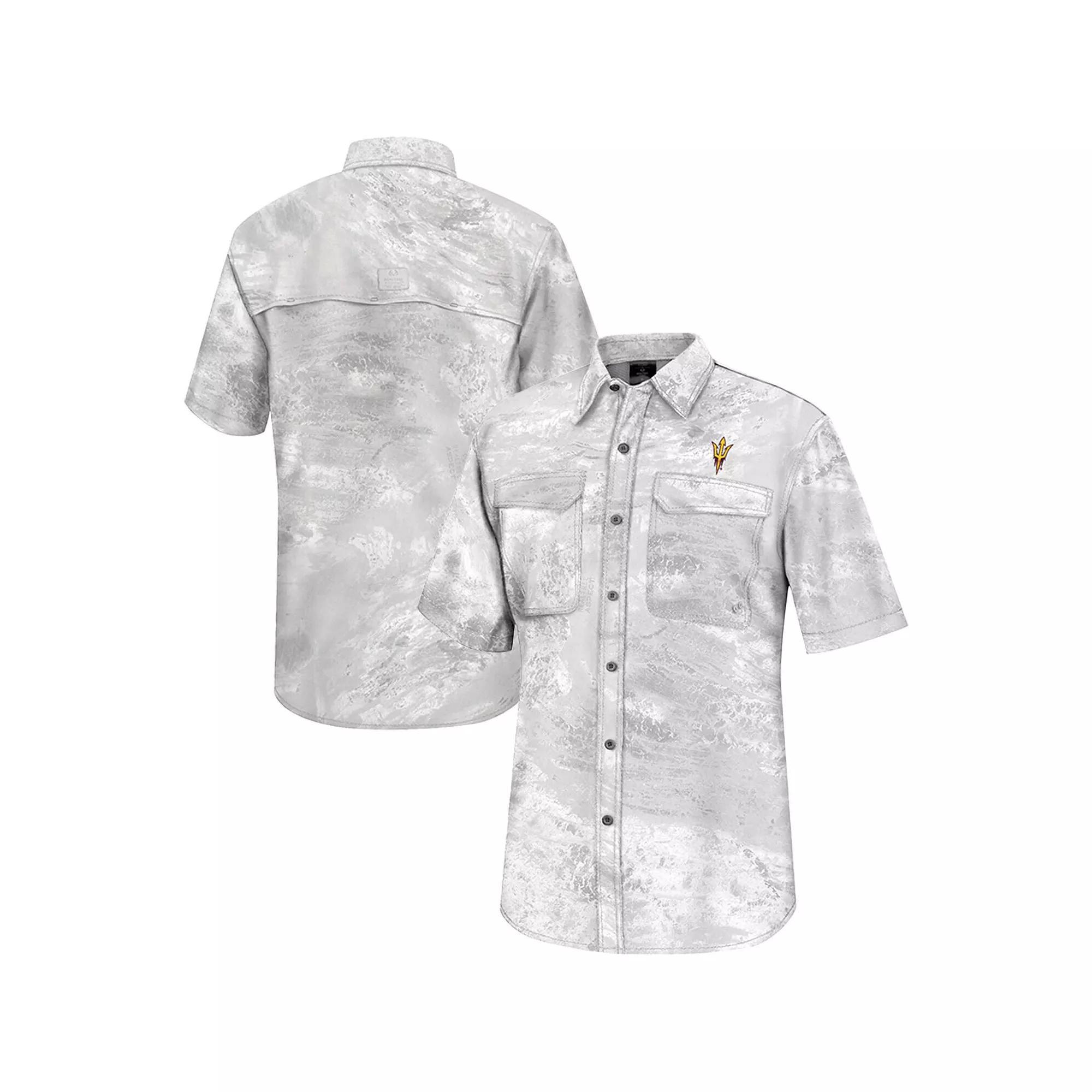 Mens Colosseum Alabama Crimson Tide Realtree Aspect Charter Full-Button Fishing Shirt Product Image