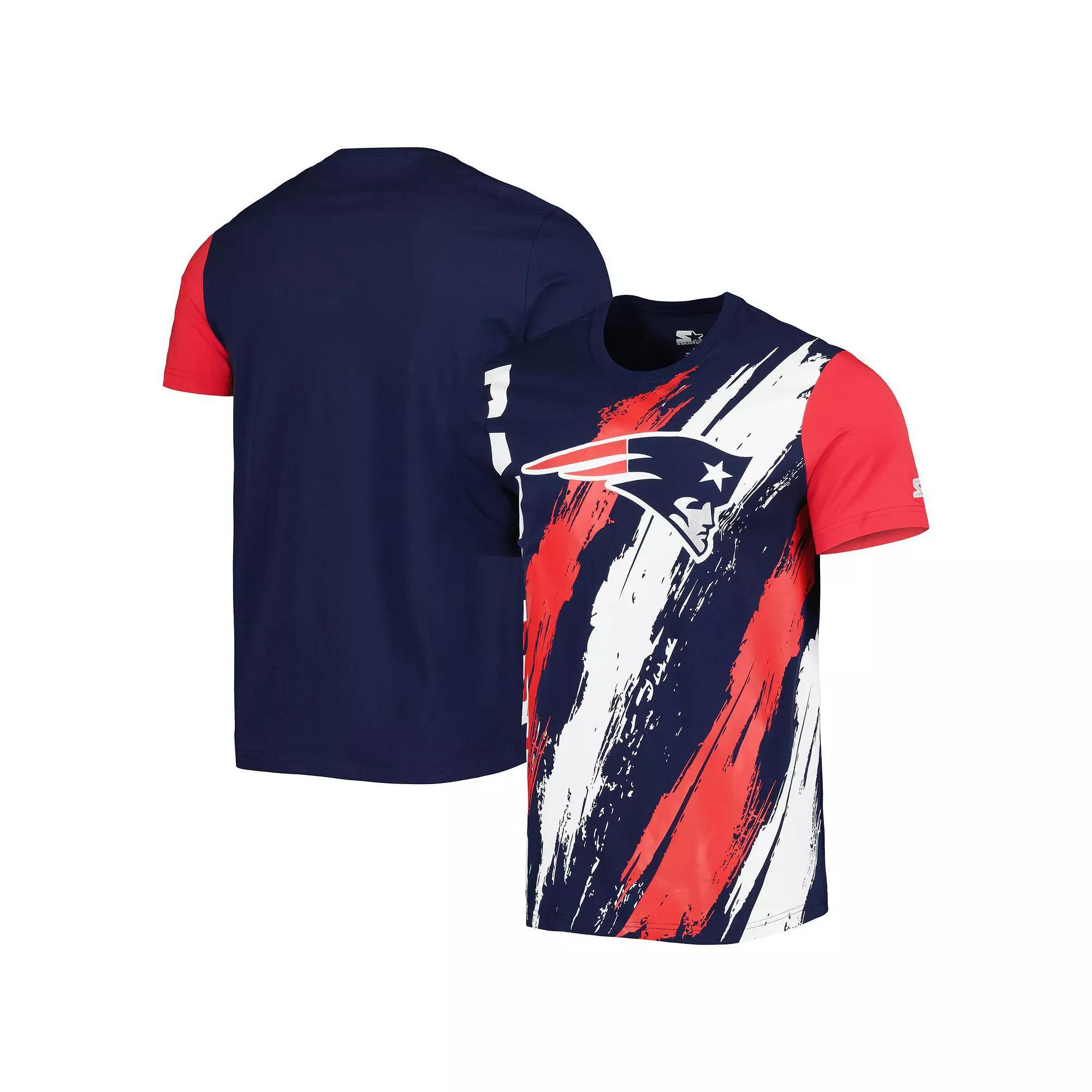 Men's Starter Navy New England Patriots Extreme Defender T-Shirt, Size: XL, Blue Product Image