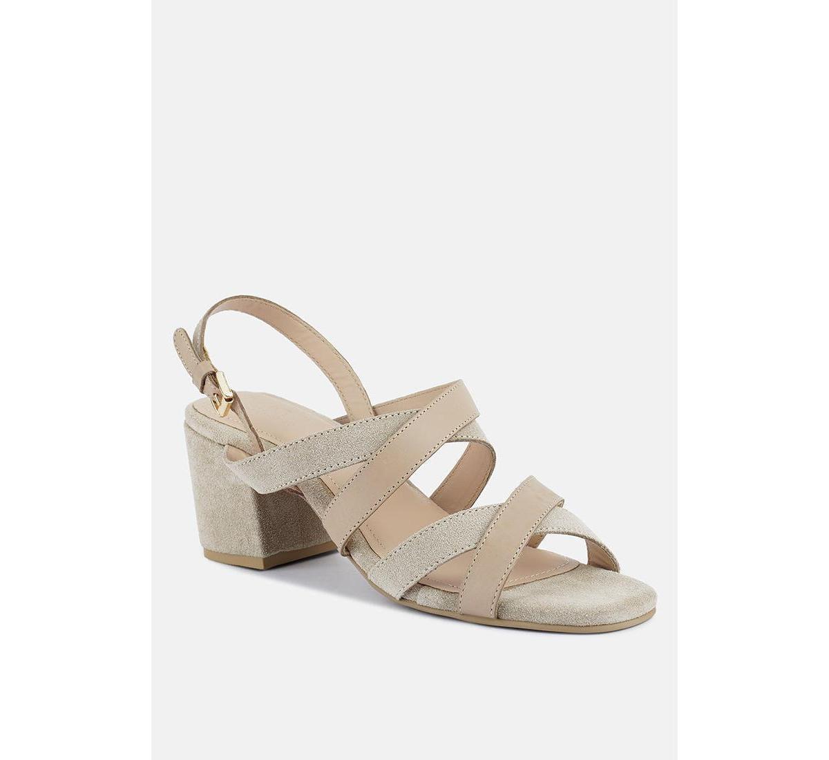 Rag & Co Mon-Lapin Women's Suede Dress Sandals, Size: 6, Beige Product Image