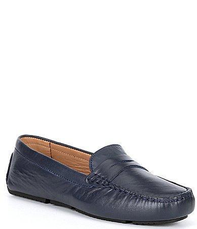 Flag LTD. Womens Morgan Leather Penny Loafer Moccasins Product Image