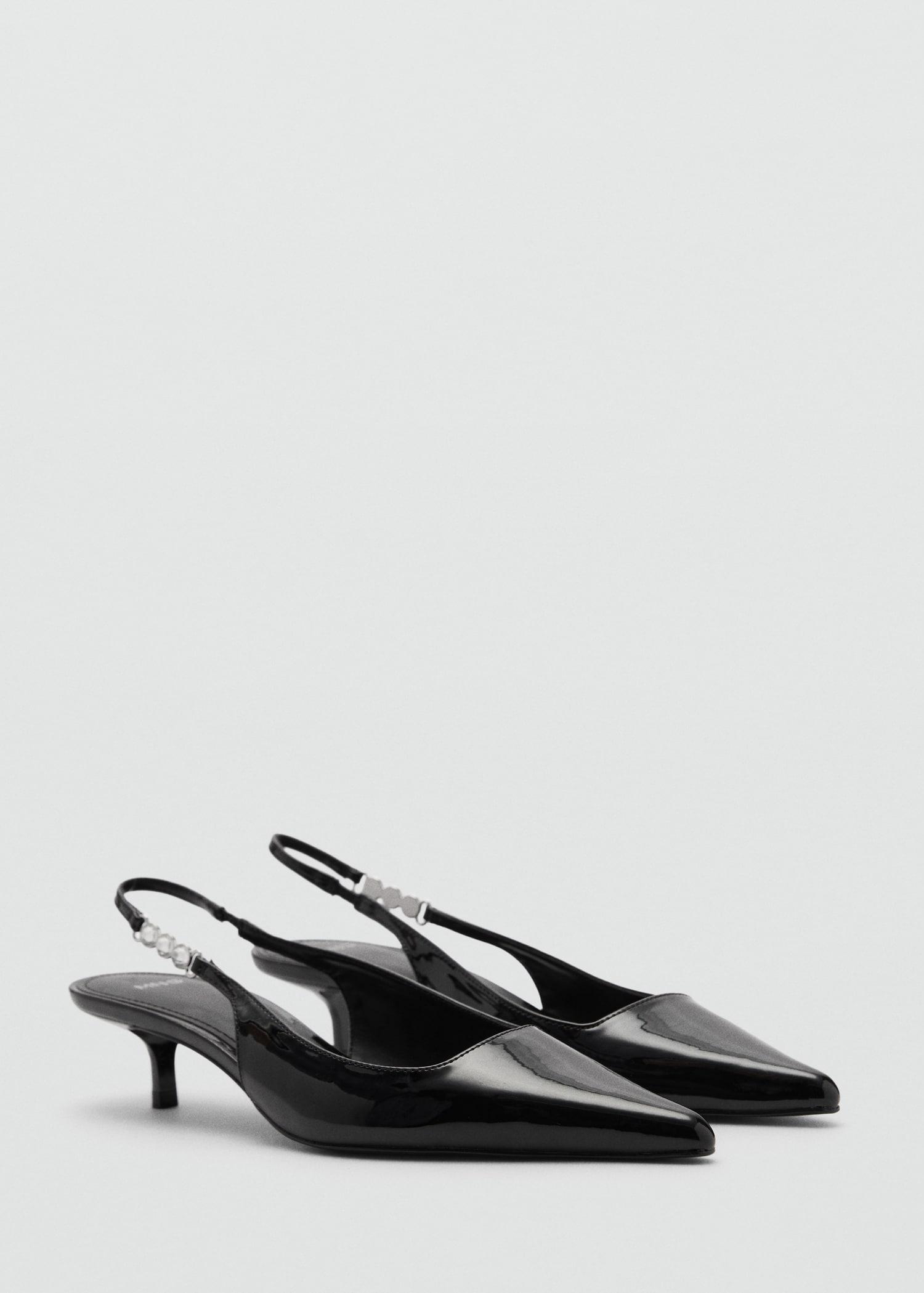 Kitten shoe with rhinestone detail - Women | MANGO USA Product Image