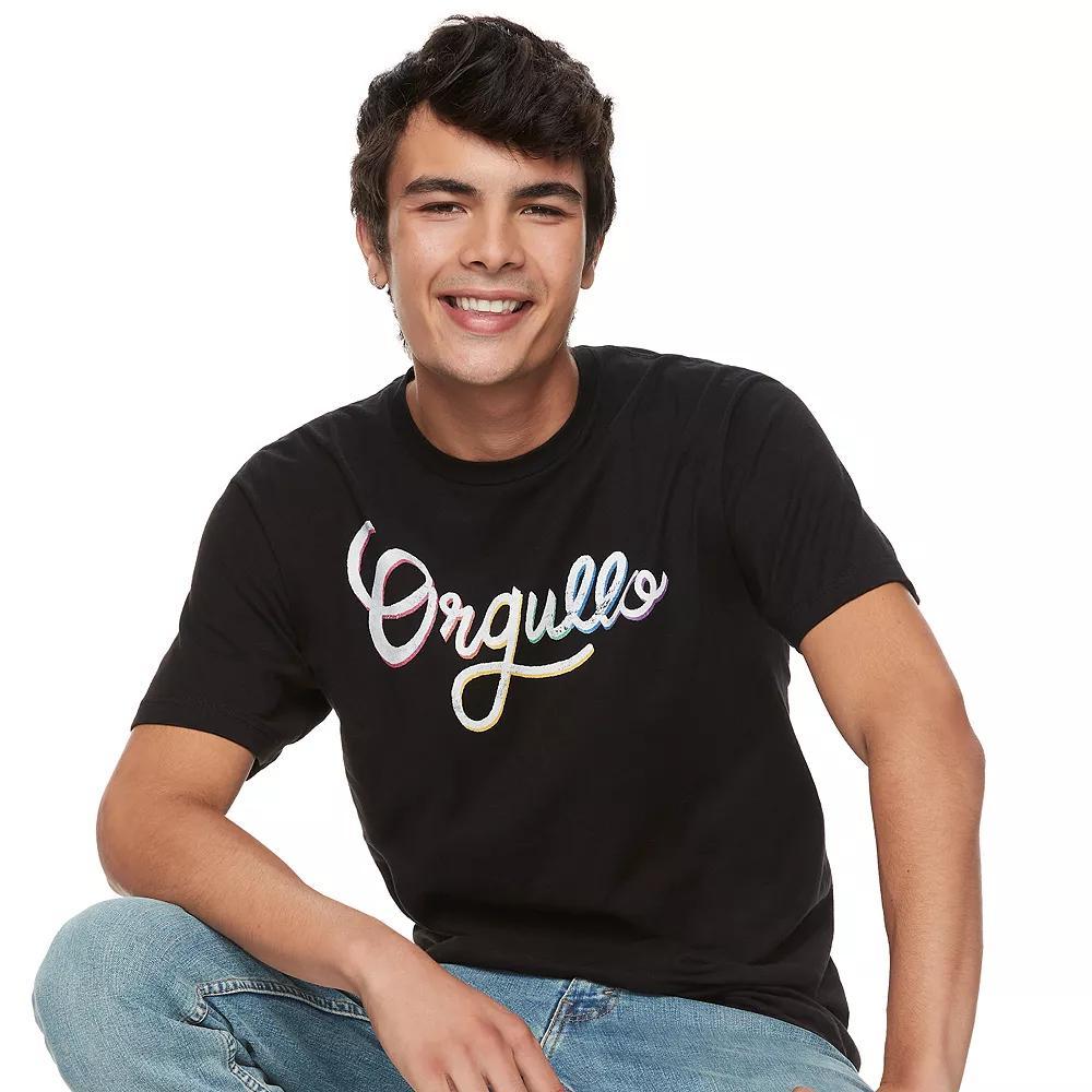 Men's Gonzales Orgullo Hombre Text Tee, Size: XXL, Black Product Image