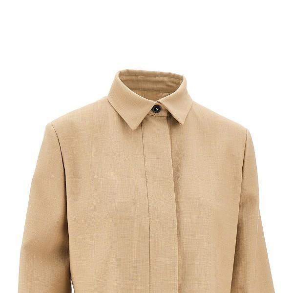MSGM Long-sleeved Casual Jacket In Nude Product Image