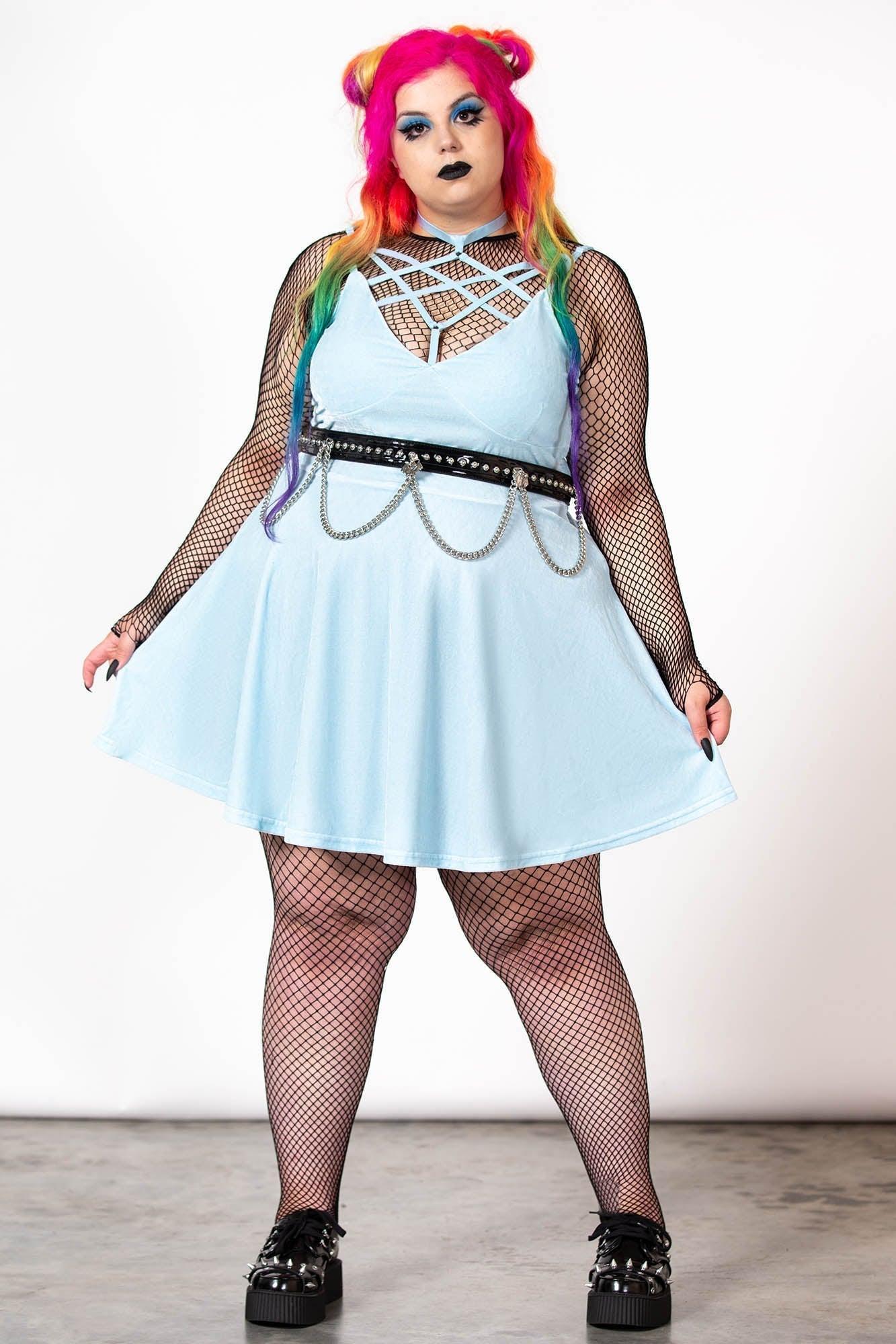 Magica Skater Dress [PASTEL BLUE] - Resurrect Female Product Image
