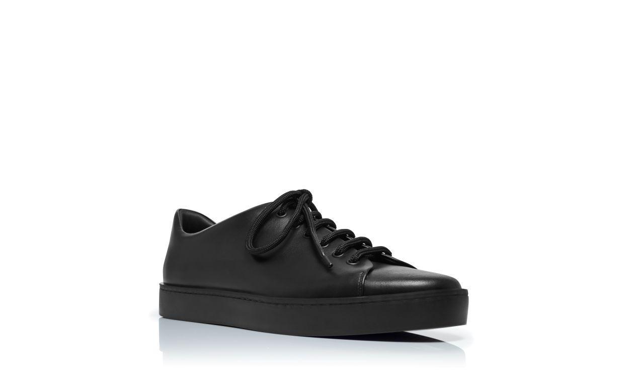SEMANADO Black Calf Leather Sneakers Product Image