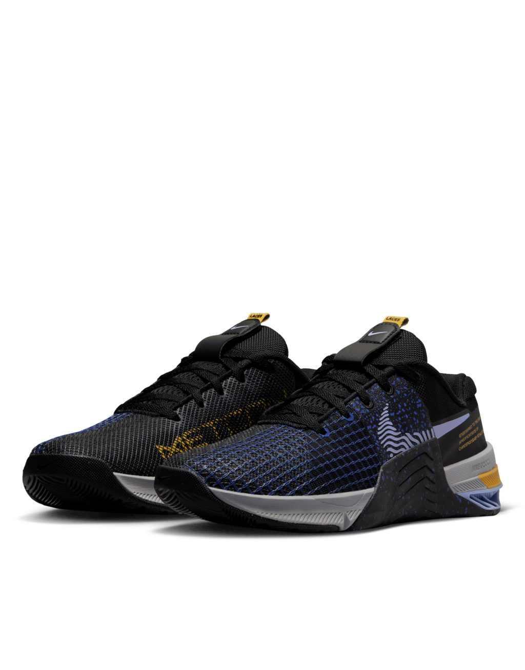 Nike Training Metcon 8 sneakers in black and navy  Product Image