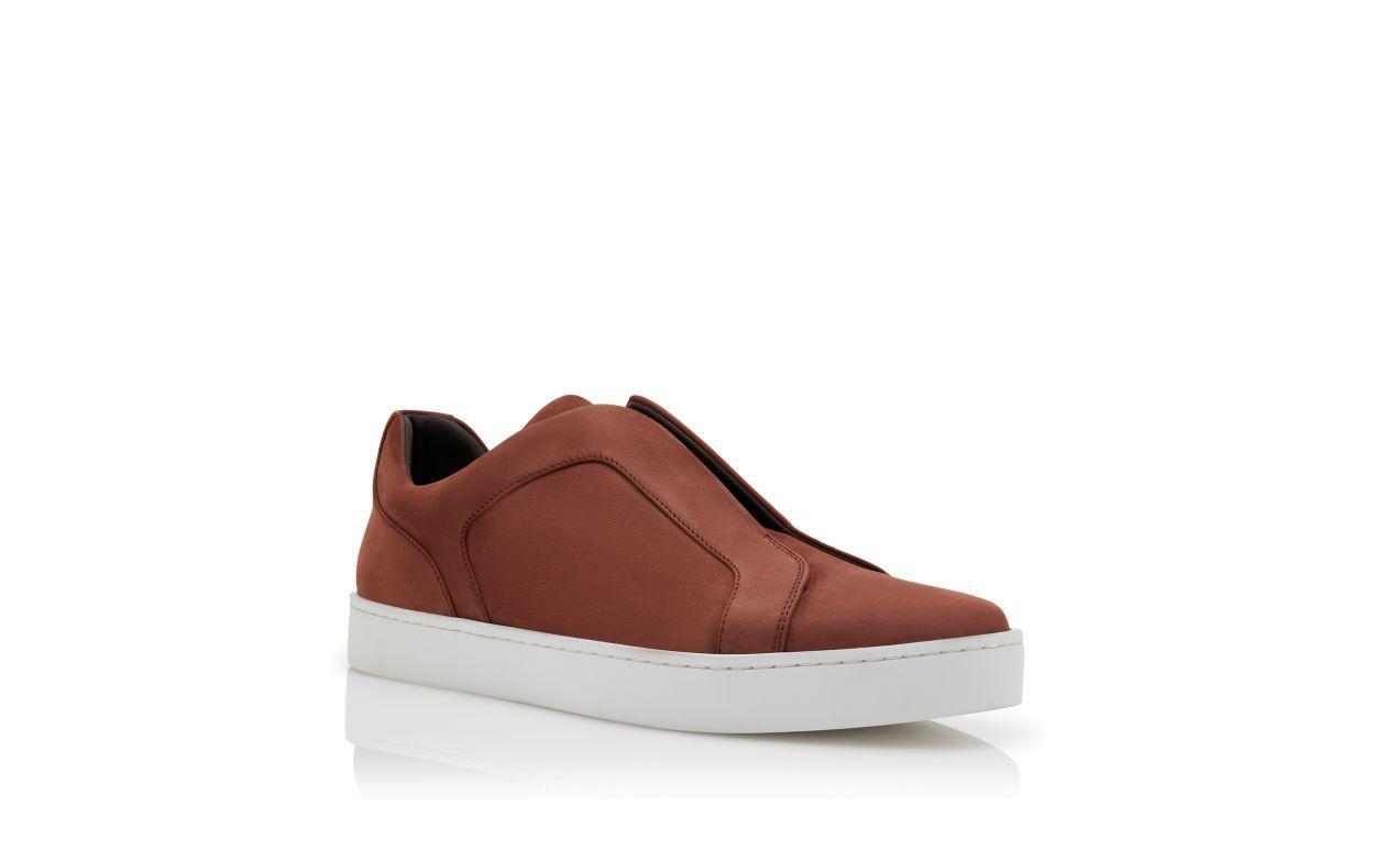 AGILIO Brown Calf Leather Sneakers Product Image