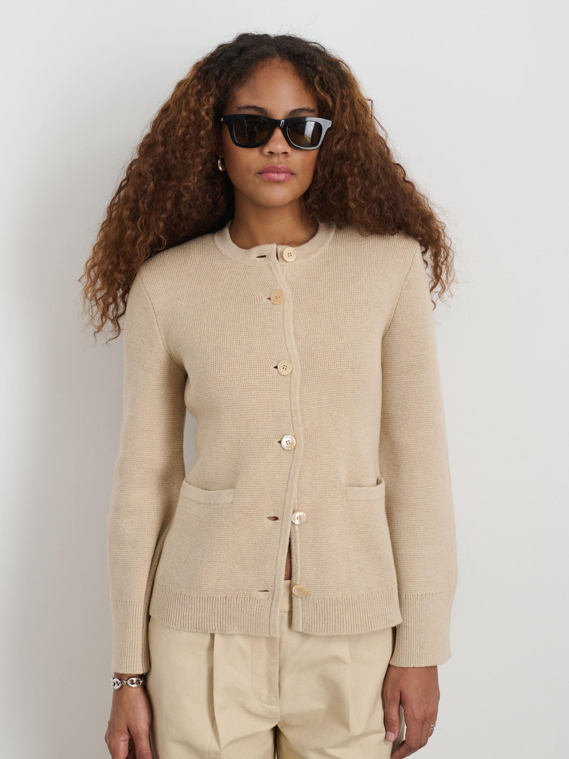 Provence Sweater Jacket In Cotton Cashmere Product Image