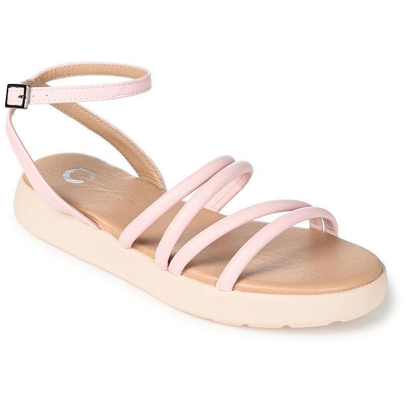 Journee Palomma Tru Comfort Foam™ Women's Strappy Sandals, Size: 7.5, Purple Product Image