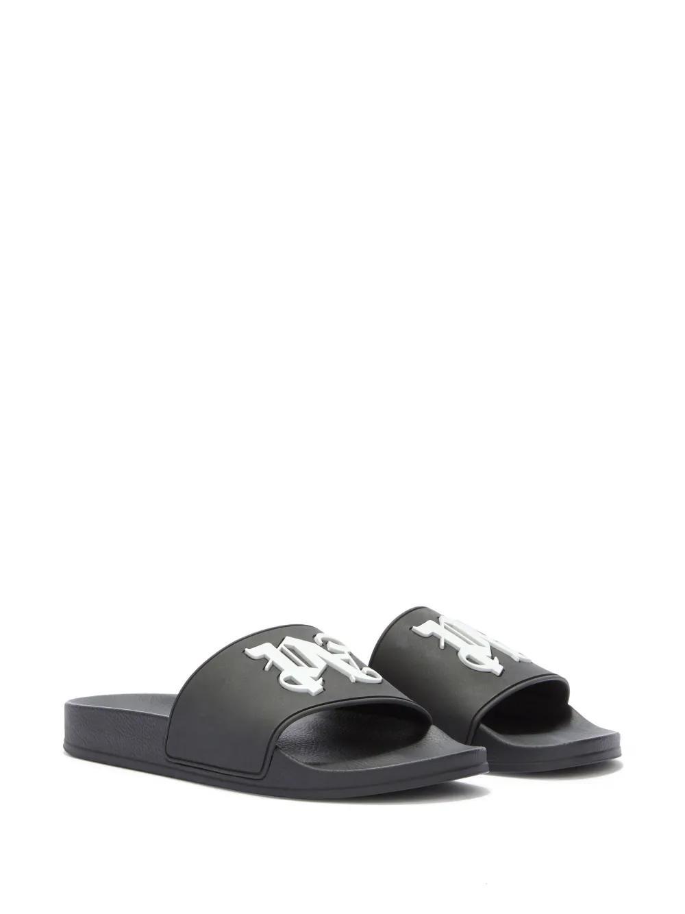 monogram-embossed pool slides Product Image