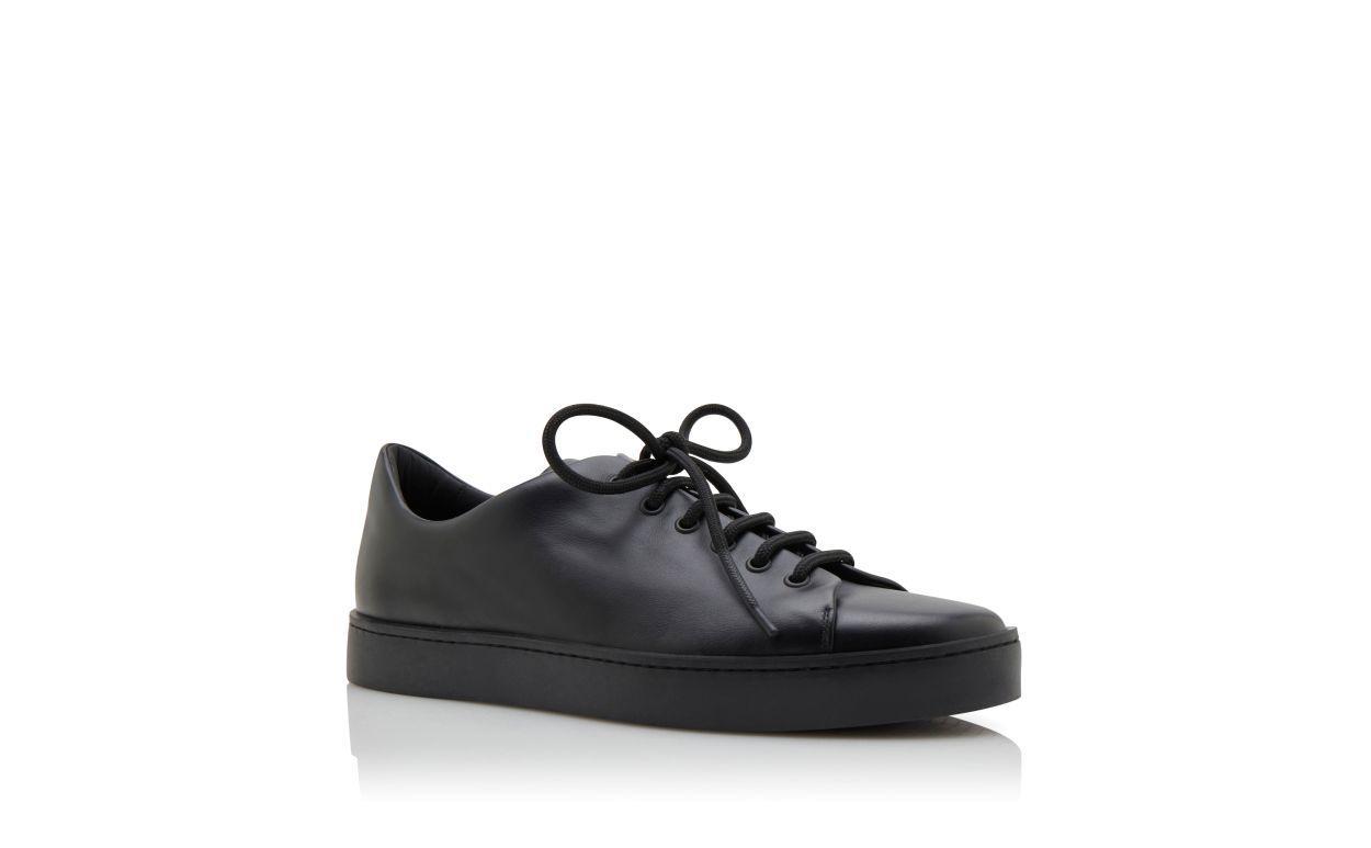 SEMANADO Black Calf Leather Sneakers Product Image