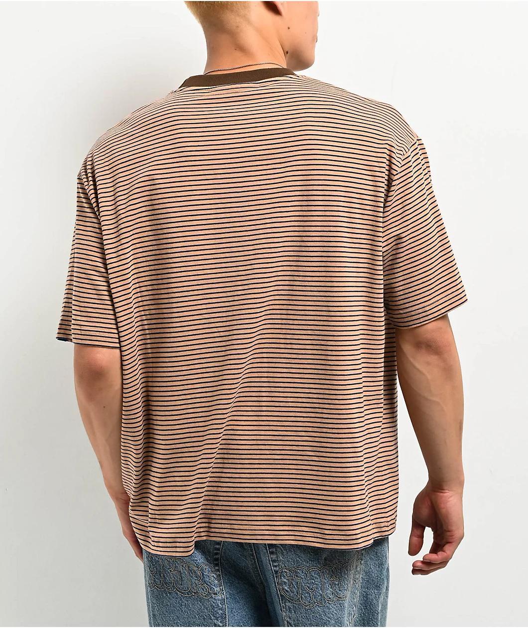 WKND Stripe Brown T-Shirt Product Image