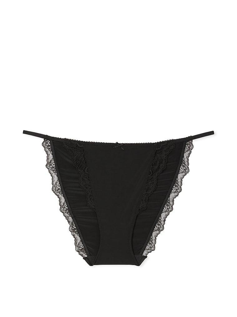 Lace-Trim String Bikini Panty Product Image