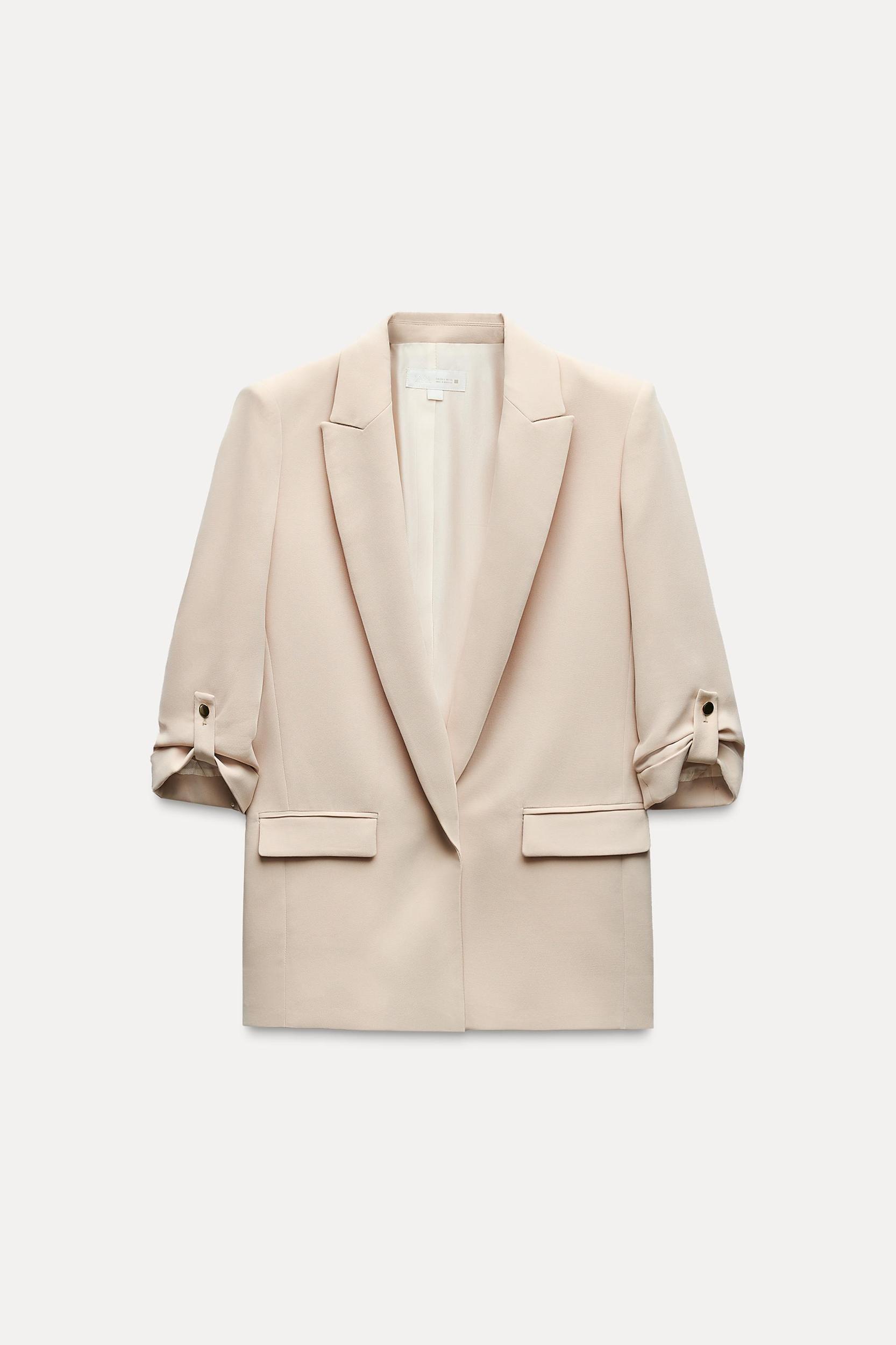 BLAZER WITH ROLLED-UP SLEEVES Product Image